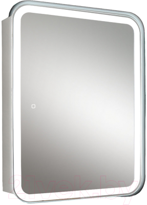 Шкаф с зеркалом для ванной Silver Mirrors Фиджи Flip 70 / LED-00002977 - фото