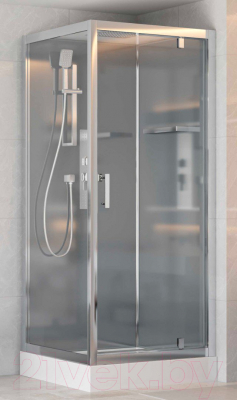 Душевая кабина Adema Кнап 90 (серый/прозрачное стекло)