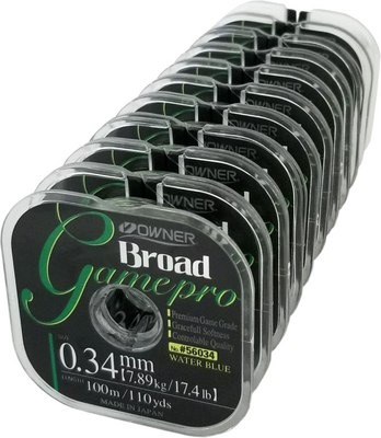 Леска монофильная Owner Broad Game Pro blue 100м 0.16мм 1.75кг / 56034-016  - фото
