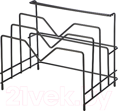 Держатель для крышек Mallony L’ordine Nero / 107587 - фото