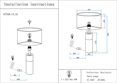 Прикроватная лампа Kinklight Тайла 07700-1T.01-20(01) (белый/бронза)