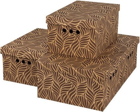 Набор коробок для хранения Brauberg Home Узор / 271816 - фото