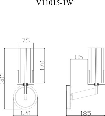 Бра Moderli Brass / V11015-1W