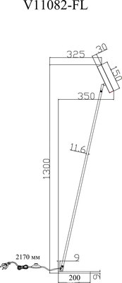 Торшер Moderli Harmo / V11082-FL