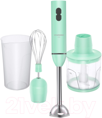 Блендер погружной StarWind SBP1113C (бирюзовый) - фото