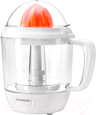 Соковыжималка электрическая StarWind SJ 1241 (белый/прозрачный)