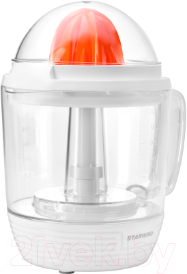 Соковыжималка электрическая StarWind SJ 1241 (белый/прозрачный)