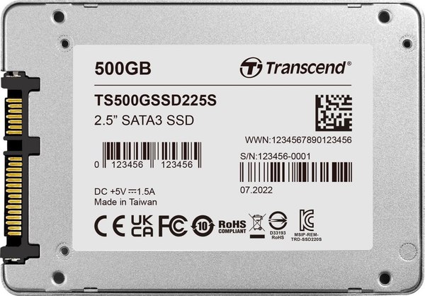 SSD диск Transcend SSD225S 500GB (TS500GSSD225S)