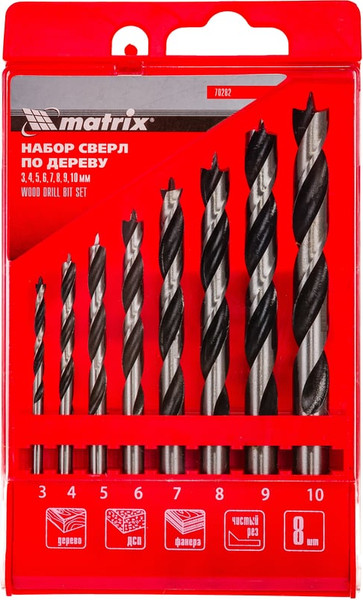 Набор сверл Matrix 70282