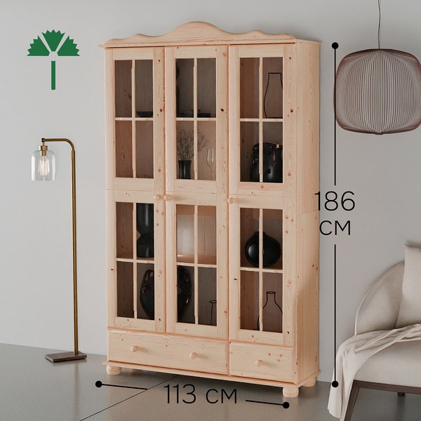 Шкаф с витриной Dipriz Бритта Д.30021.7