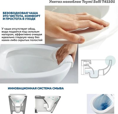 Унитаз напольный Teymi Solli / T41101