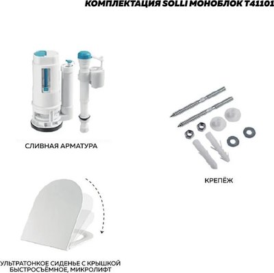 Унитаз напольный Teymi Solli / T41101