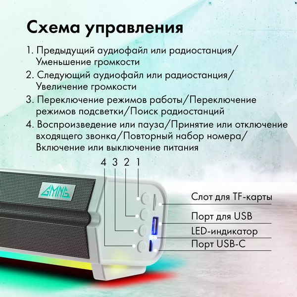 Звуковая панель (саундбар) GMNG GG-SP100UB 2.0