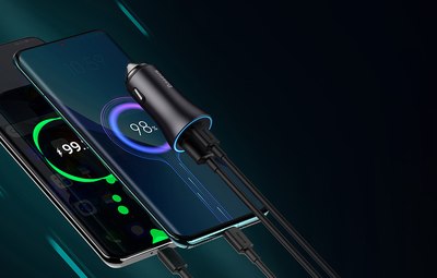 Адаптер питания автомобильный Baseus CGJM000013