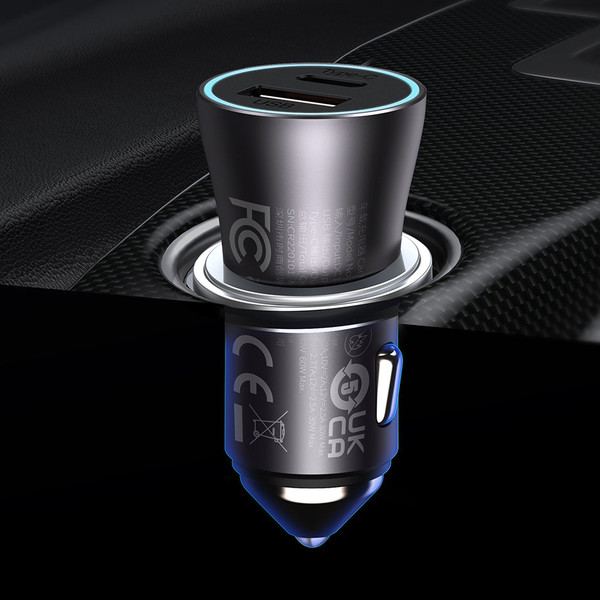 Адаптер питания автомобильный Baseus CGJM000113