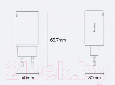 Зарядное устройство сетевое Baseus P10162701113-00