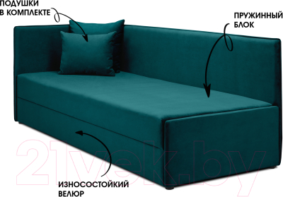 Тахта Mio Tesoro Гамма 800 левая