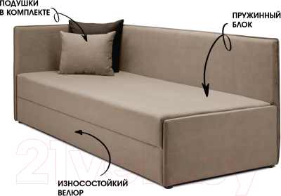 Тахта Mio Tesoro Гамма 800 левая
