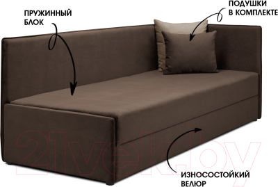 Тахта Mio Tesoro Гамма 800 правая