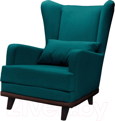 Кресло мягкое Mio Tesoro Ритм (Velutto 20/шоколад) - фото