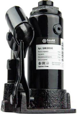 Бутылочный домкрат БелАК БАК.00040