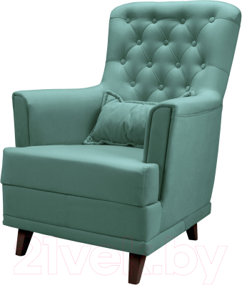 Кресло мягкое Mio Tesoro Каприз (Velutto 43/шоколад) - фото