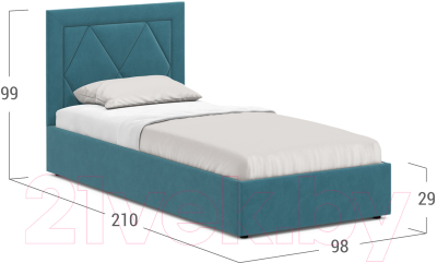 Односпальная кровать Moon Family 1255 / MF010842