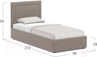 Односпальная кровать Moon Family 1258 / MF011045