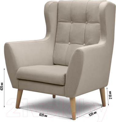 Кресло мягкое Mio Tesoro Фиджи