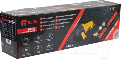 Угловая шлифовальная машина Edon AG-125/1000CER