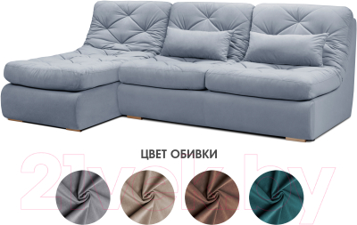 Диван угловой Mio Tesoro Борнео с оттоманкой