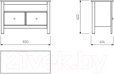 Тумба Mio Tesoro Сага 2.08.03.080.1
