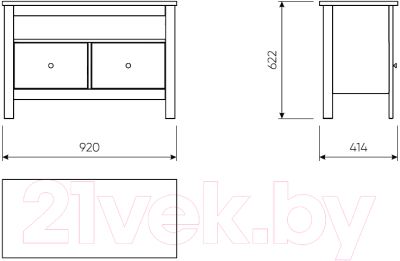Тумба Mio Tesoro Сага 2.08.03.080.4