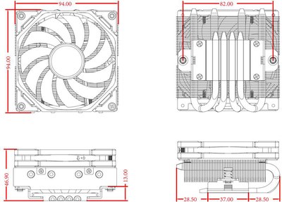 Кулер для процессора ID-Cooling IS-40-XT Black