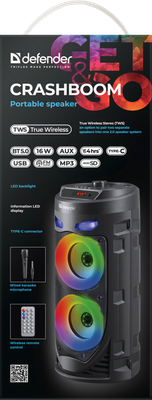 Портативная колонка Defender CrashBoom / 65085