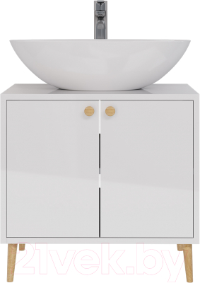Тумба с умывальником Dreja Luno 60 + Триумф