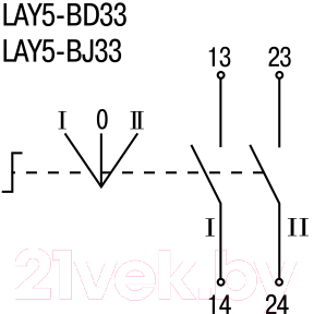 Переключатель КС LAY5-BD33 / 89488