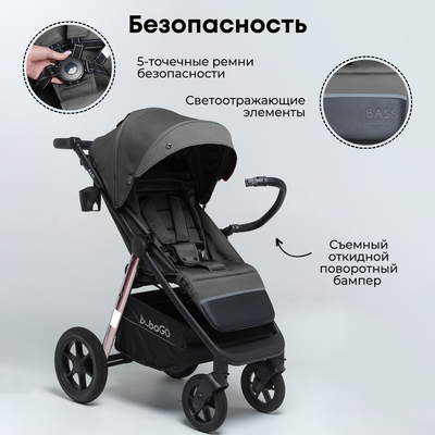 Детская прогулочная коляска Bubago Model Bass / 133-CH-3