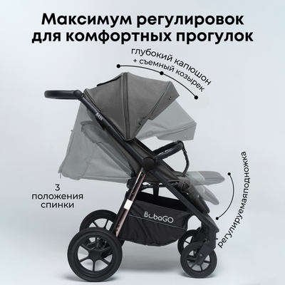 Детская прогулочная коляска Bubago Model Bass / 133-CH-3