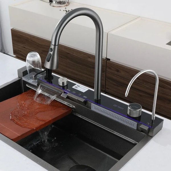 Мойка кухонная со смесителем Wisent WG-37545BDF