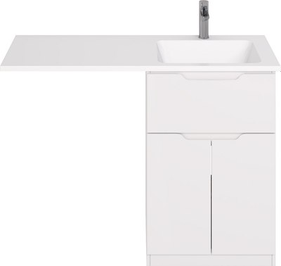 Тумба с умывальником Dreja Vega 60 + Wing 120 R - фото