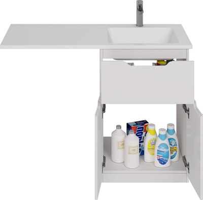 Тумба с умывальником Dreja Vega 60 + Wing 120 R