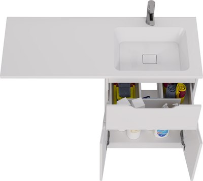 Тумба с умывальником Dreja Vega 60 + Wing 120 R
