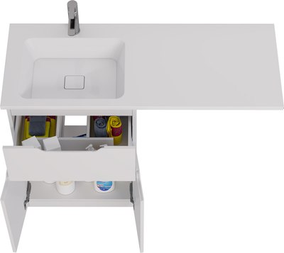 Тумба с умывальником Dreja Vega 60 + Wing 120 L