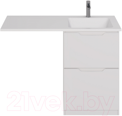 Тумба с умывальником Dreja Bona 60 + Wing 120 R - фото