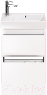 Тумба с умывальником Dreja Slim 55 / 99.0400 + Синерджи 55
