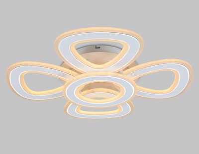 Люстра Ambrella FA8925/4+1 WH/CH (белый/хром)