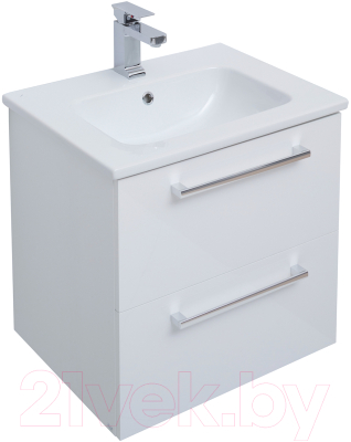 Тумба с умывальником Dreja Gio 60 + Эйфория-60