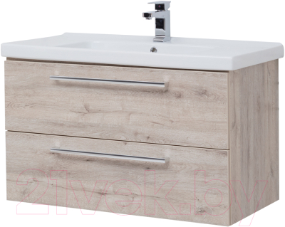 Тумба с умывальником Dreja Gio 100 / 77.0106D + Эйфория 100 - фото