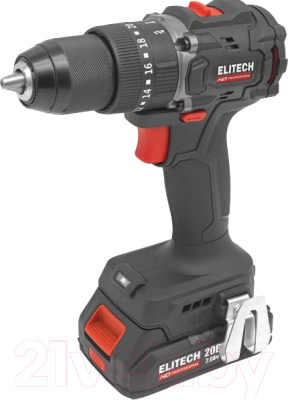 Аккумуляторная дрель-шуруповерт Elitech CD 20ISL2 (205722) - фото